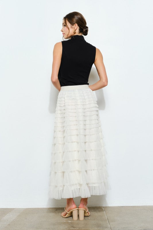 Jardin de Marfil Skirt (Restock Black)- to be shipped Enero 16 approx.)