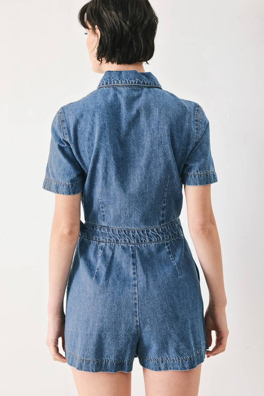 Romper Denim Santorini (Pre-Orden Julio 3 Approx.)