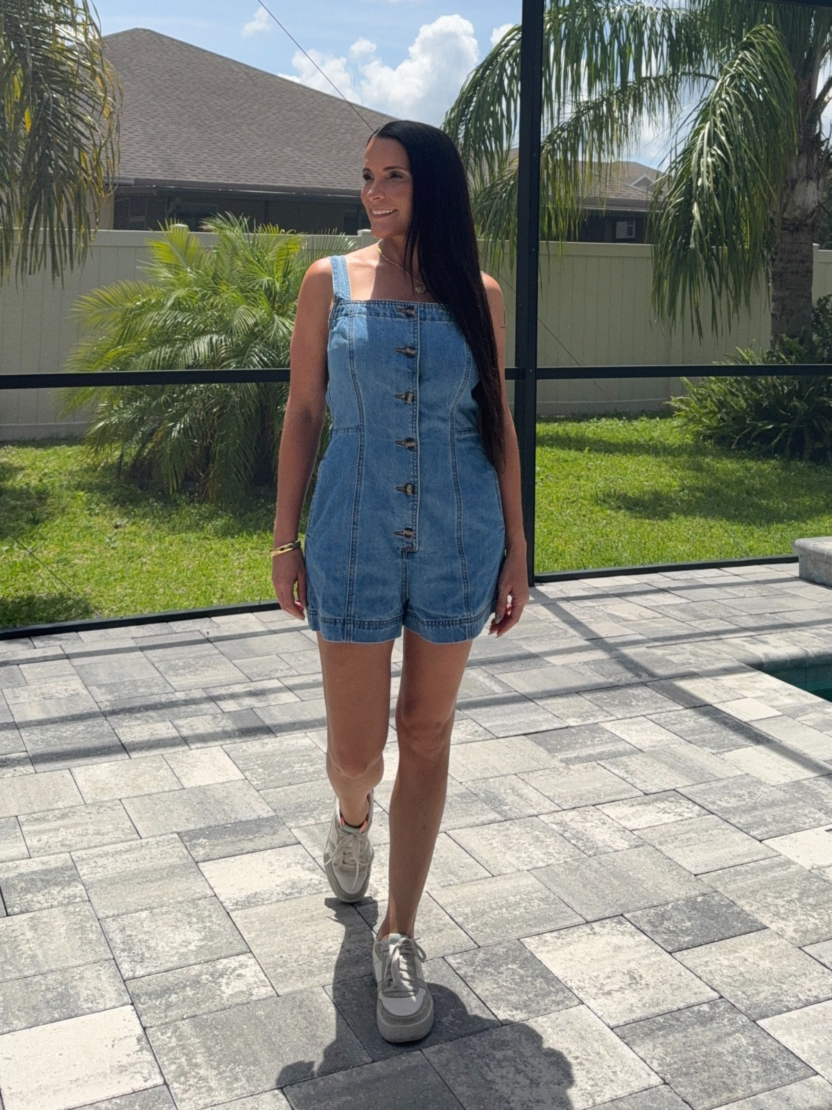 Caribe Denim Romper