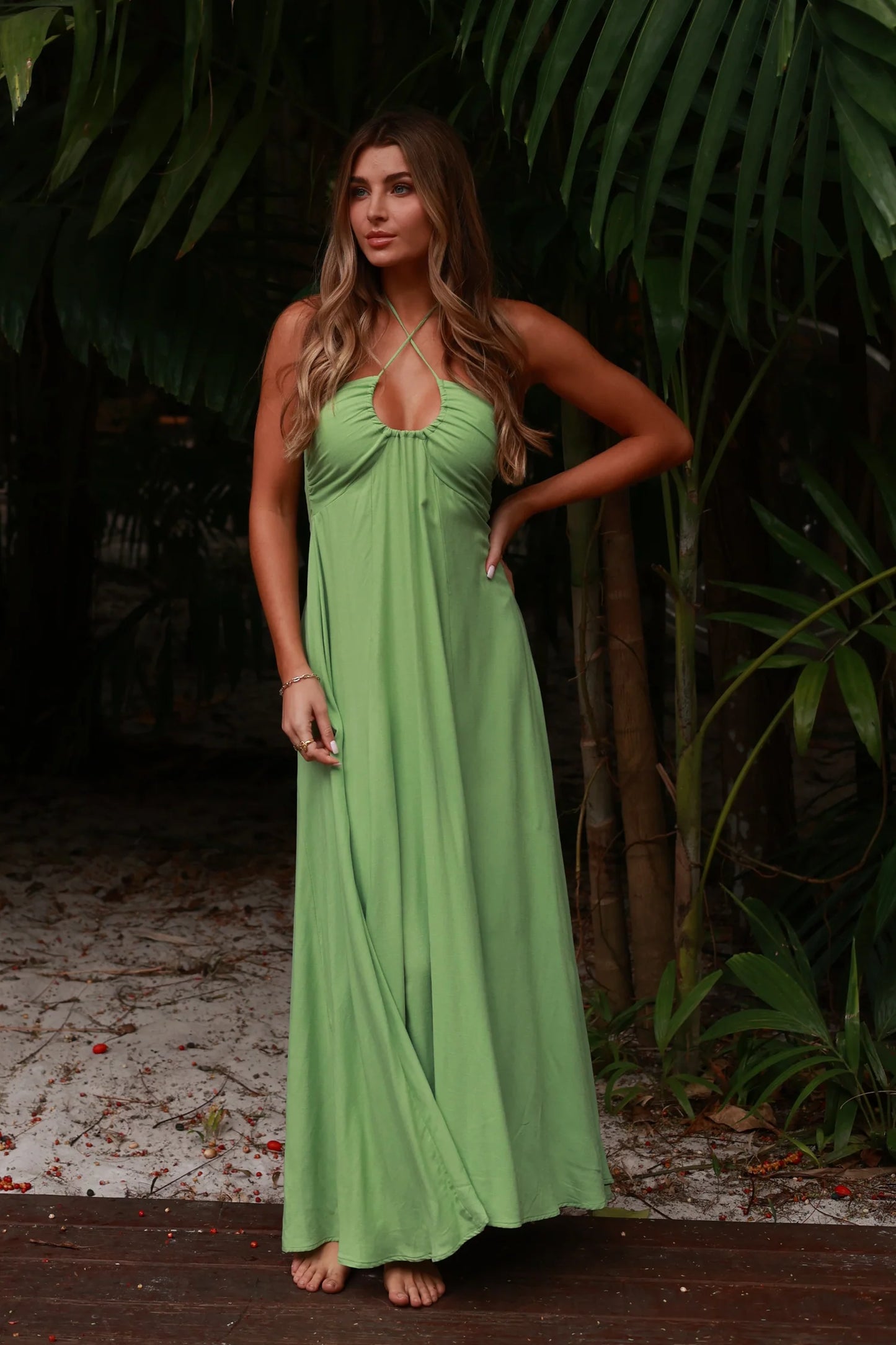 Encanto Verde Maxi Dress