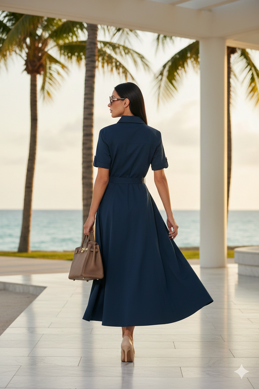 Vestido Victoria Navy (Pre-Orden March 9 Approx.)