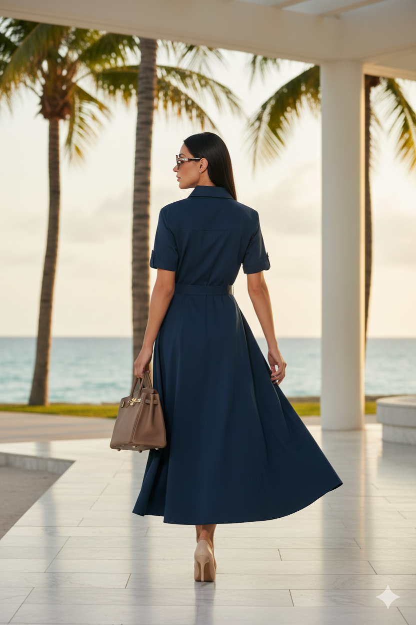 Vestido Victoria Navy (Pre-Orden March 9 Approx.)