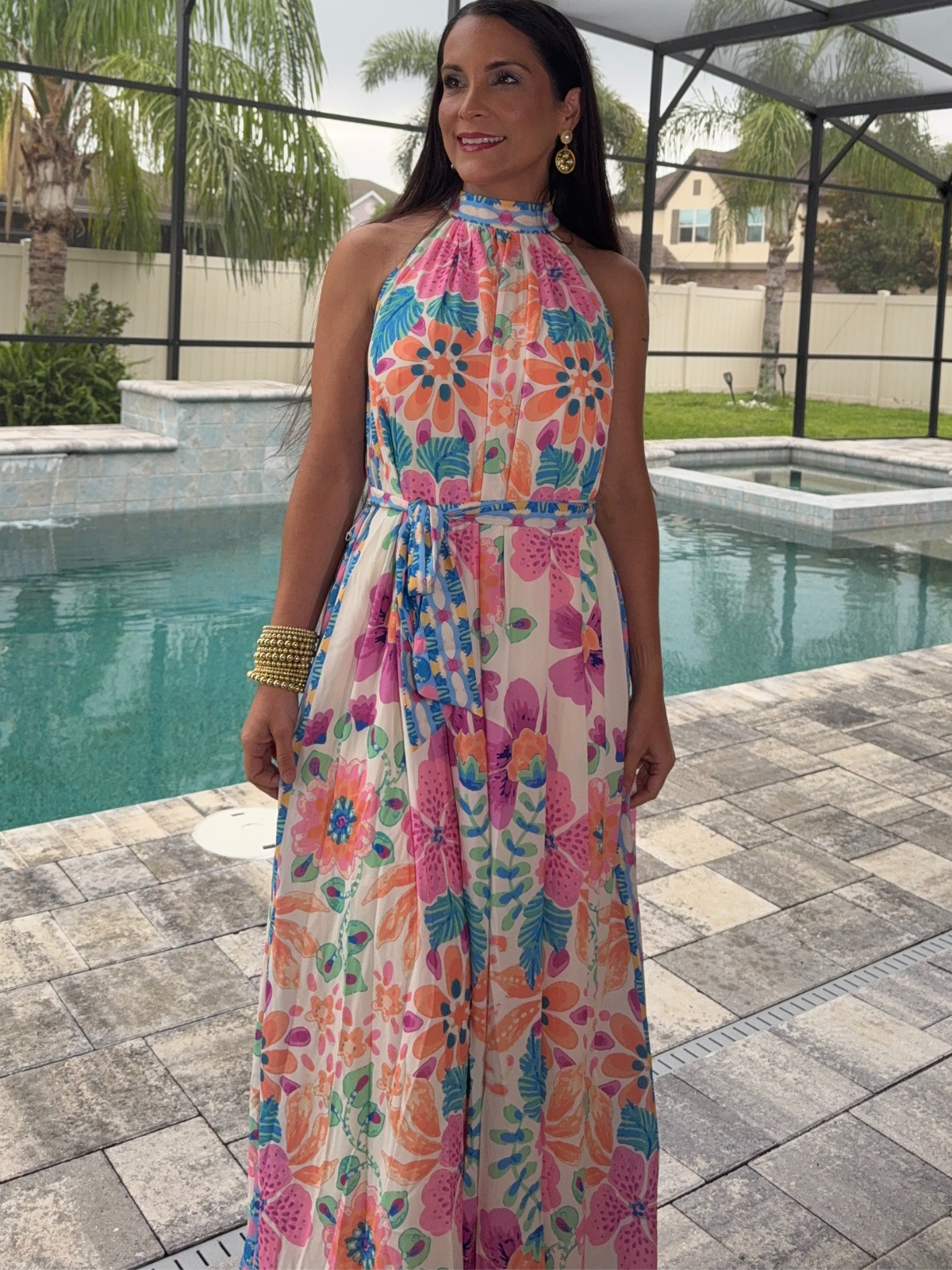 Isla Tropical Maxi Dress