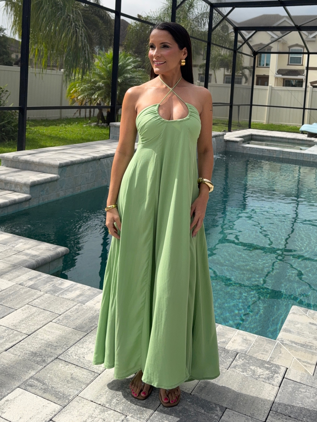 Encanto Verde Maxi Dress