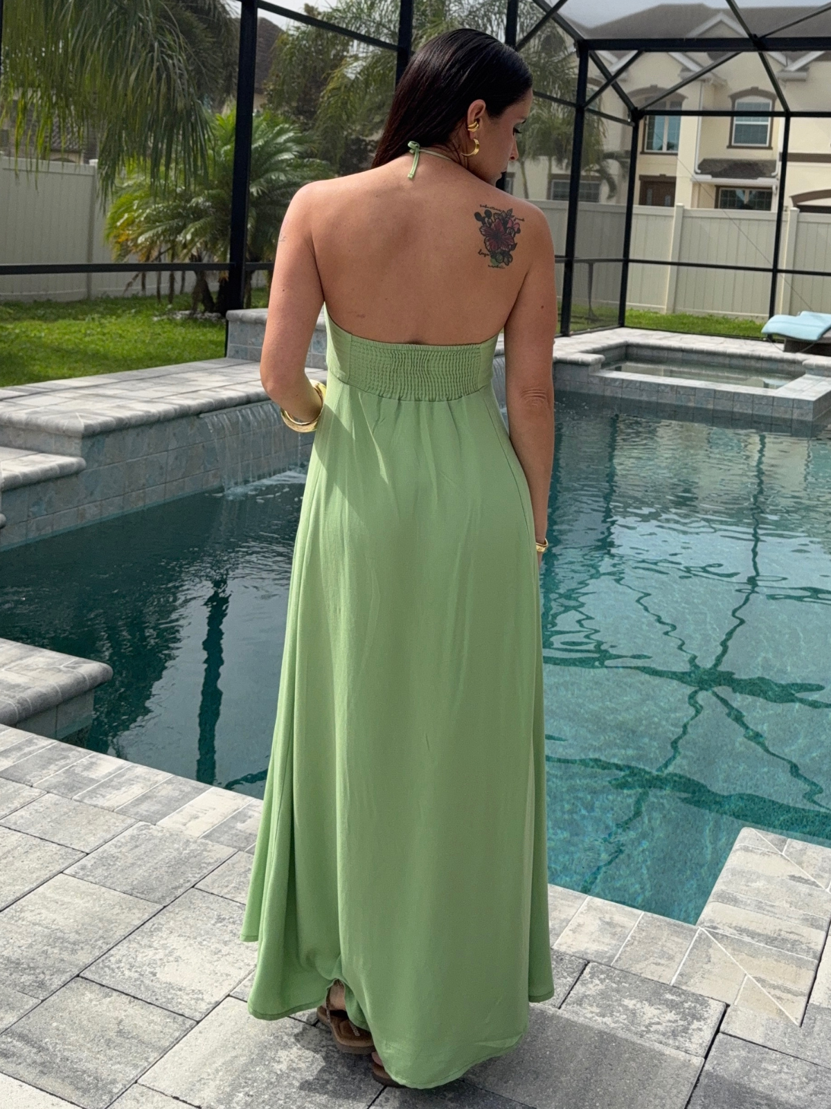 Encanto Verde Maxi Dress