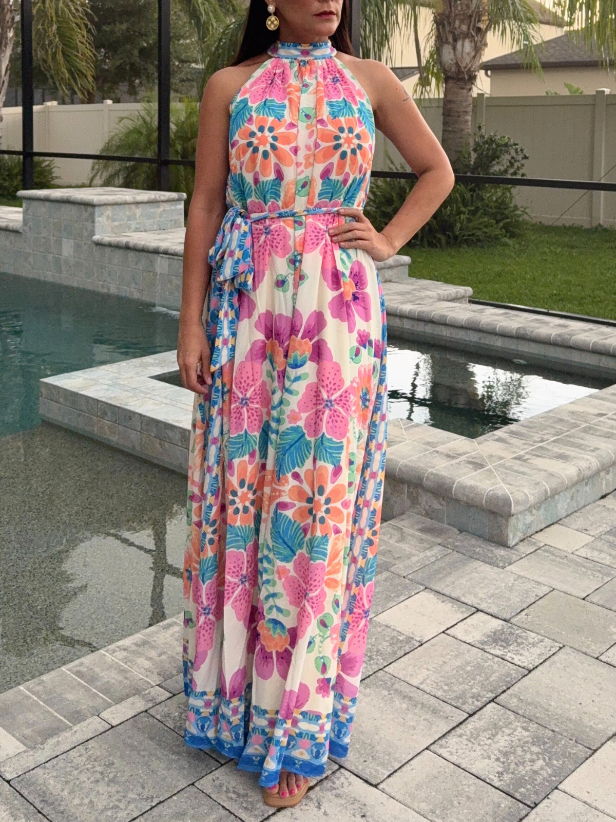 Isla Tropical Maxi Dress
