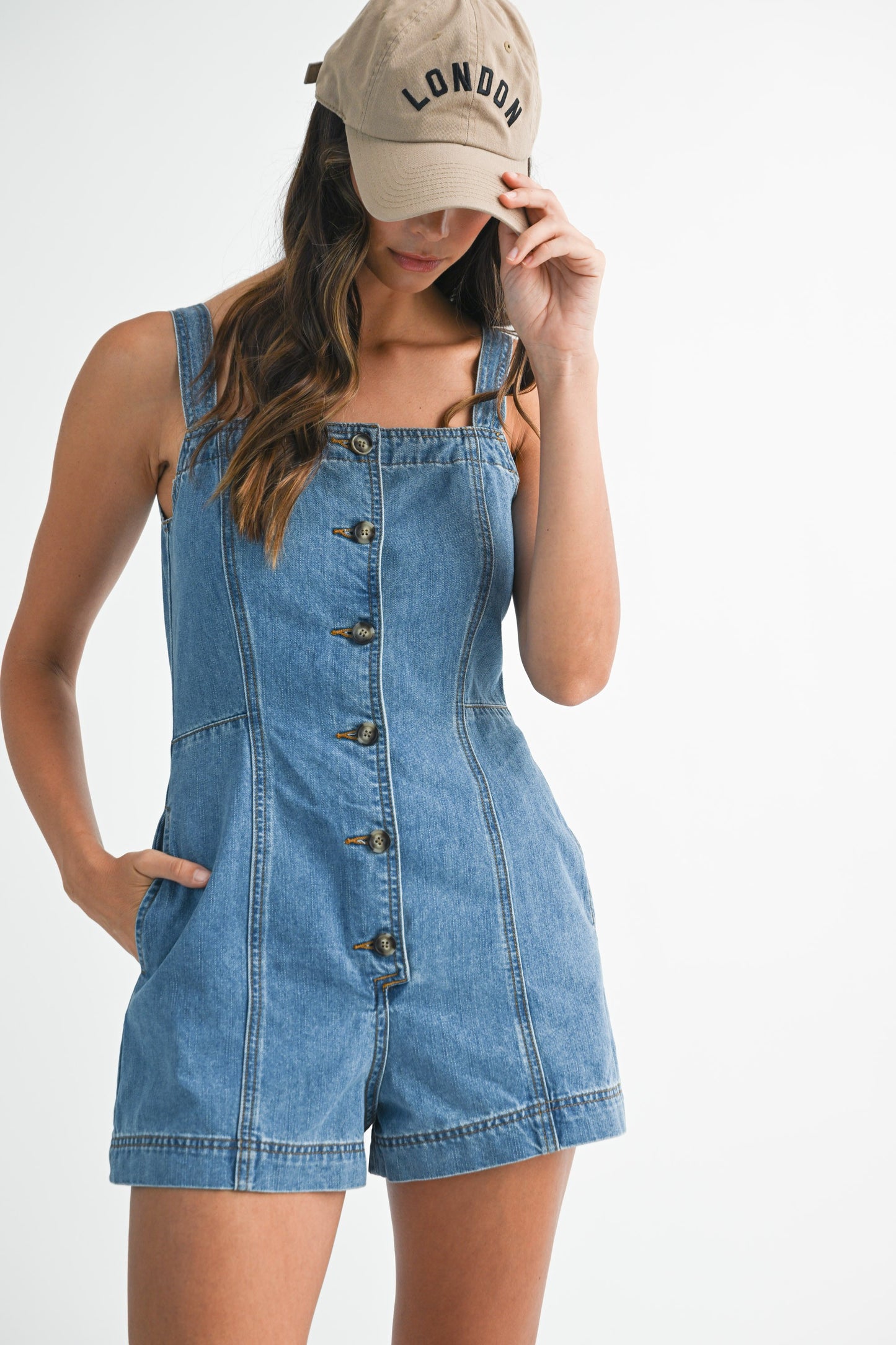 Caribe Denim Romper