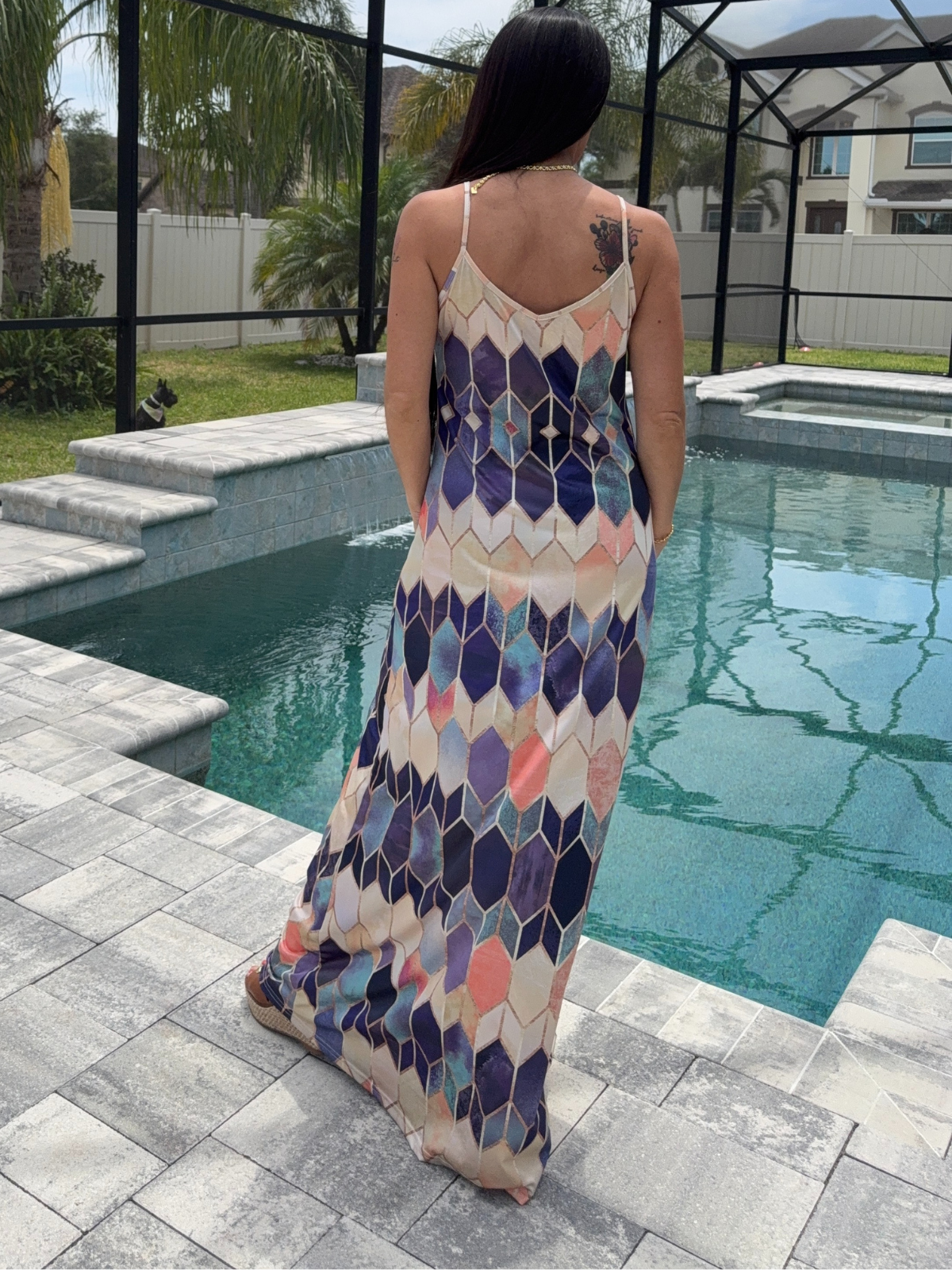 Me fui de vacaciones maxi dress