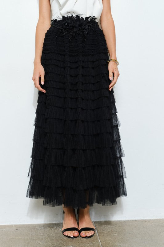 Jardin de Marfil Skirt (Restock Black)- to be shipped Enero 16 approx.)