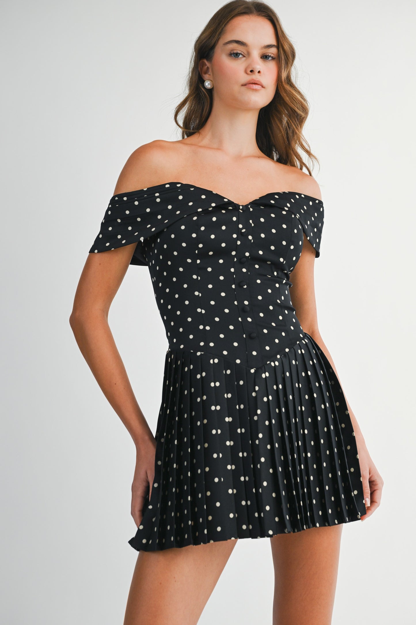 Luna Polka Dot Mini Dress