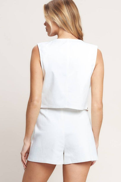 White Luxe Skort