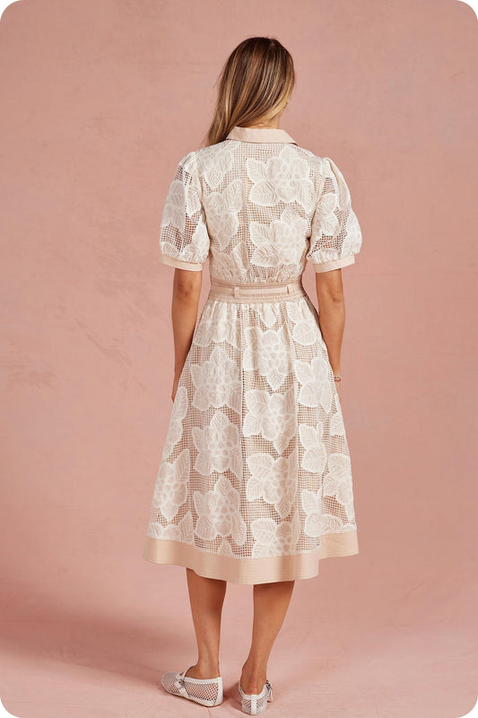 Marfil de Ensueño Midi Dress (Pre-Orden Mayo 22 Approx.)
