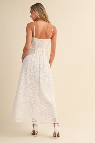 Perla Blanca Midi Dress