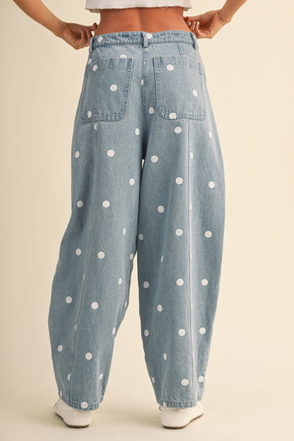 Polka Dot Barrel Jeans (Pre-Orden Julio 10 Approx.)