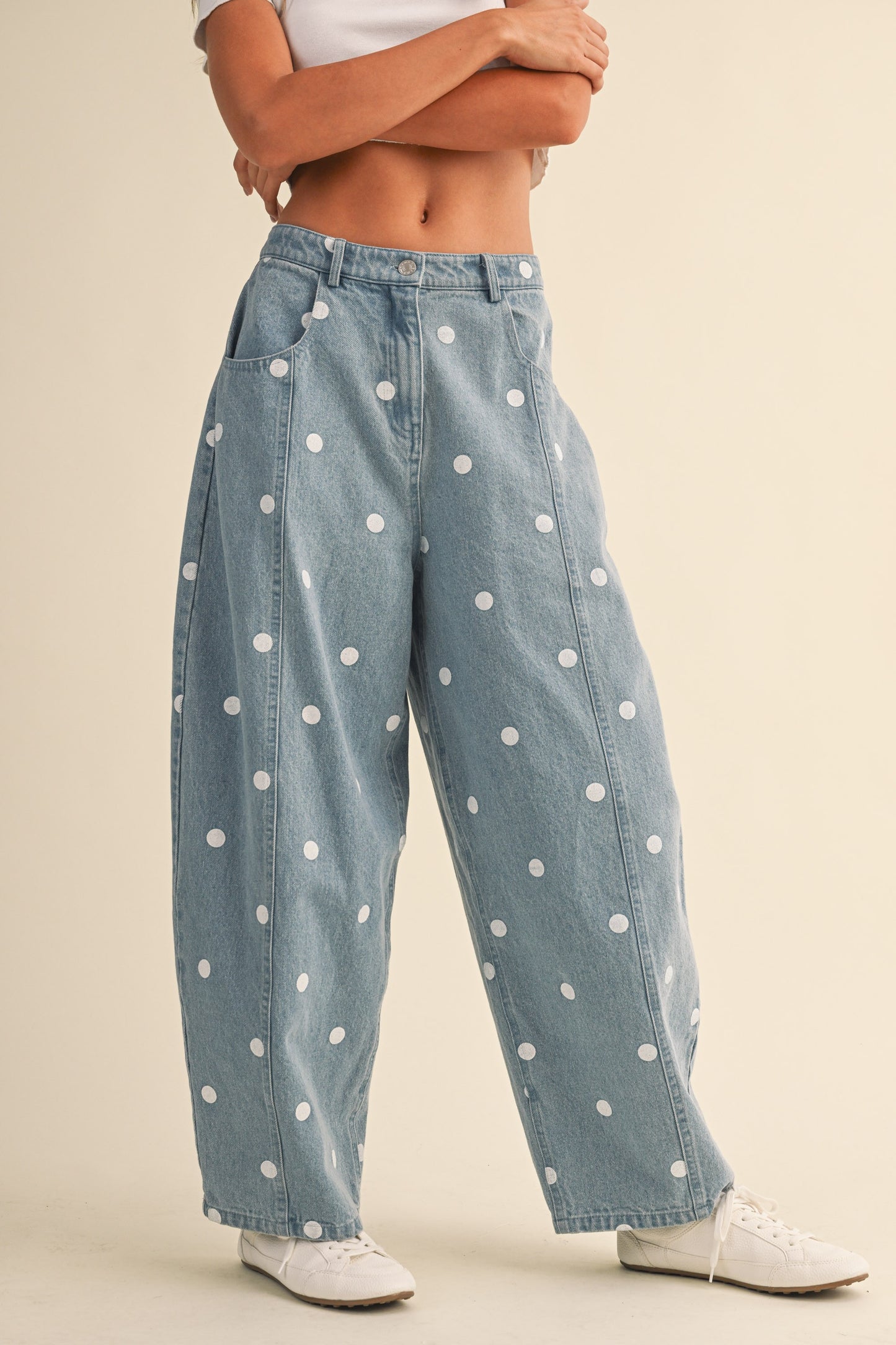 Polka Dot Barrel Jeans (Pre-Orden Julio 10 Approx.)