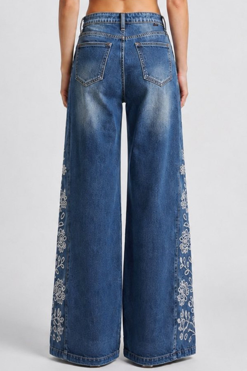 Flora Tummy Control Wide Leg Jeans (Pre-Orden Septiembre 11 Approx.)