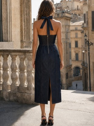 Denim Noir Dress (Pre-Orden Agosto 17 Approx.)