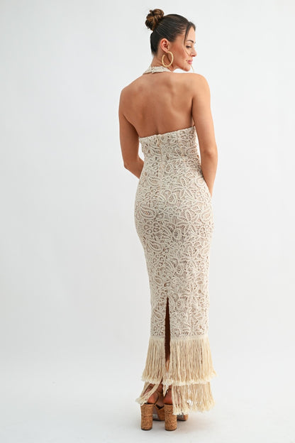 Arena Dorada Crochet Dress