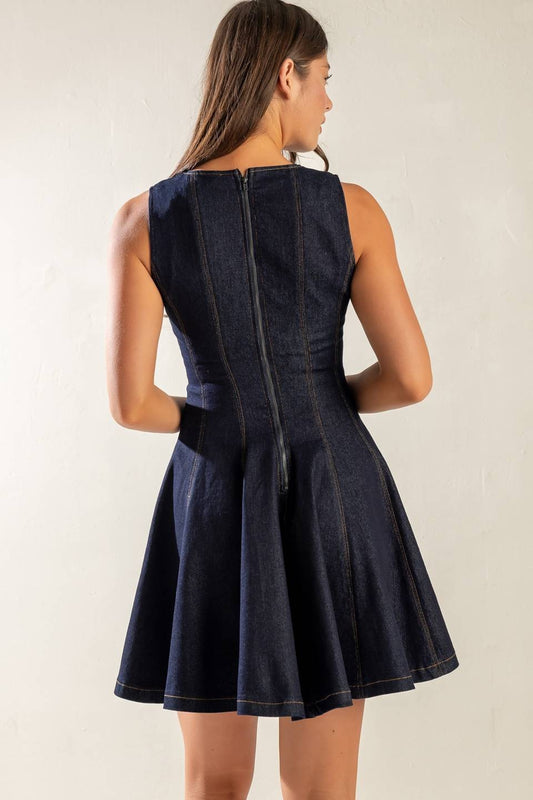 Vestido Denim Étoile (Pre-Orden Julio 24 Approx.)