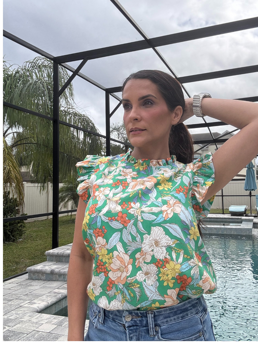 Frescura Floral Top