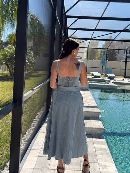 Caribe Azul Denim Dress