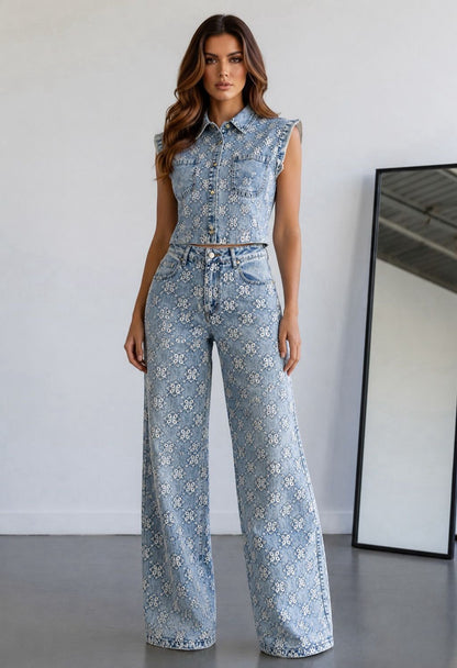 Jardín de Denim Set