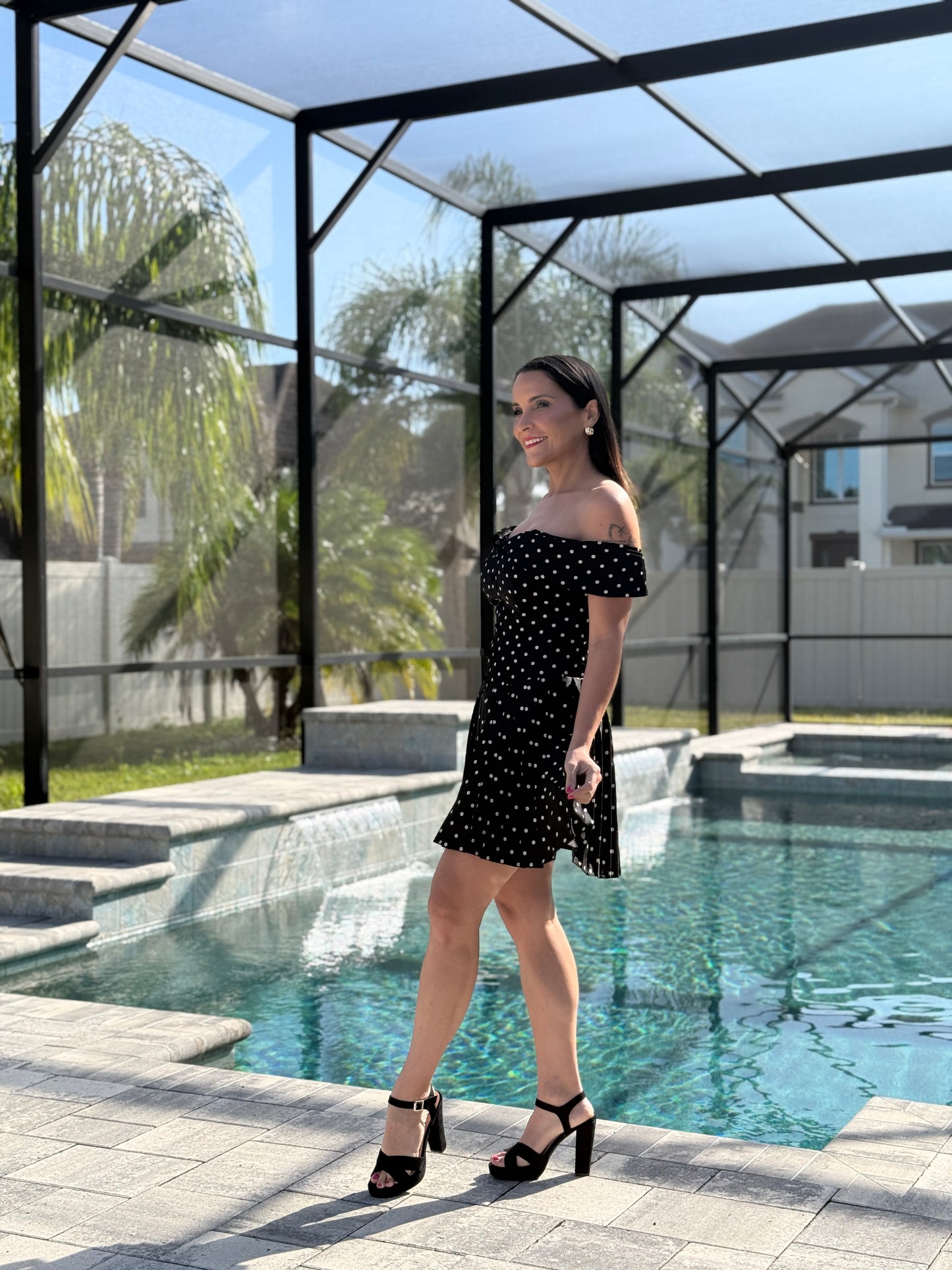 Luna Polka Dot Mini Dress