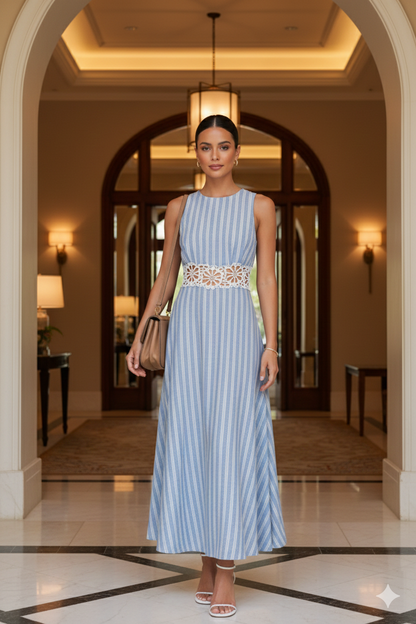 Velo Azul Midi Dress (Pre-Orden Feb. 27 Approx.)