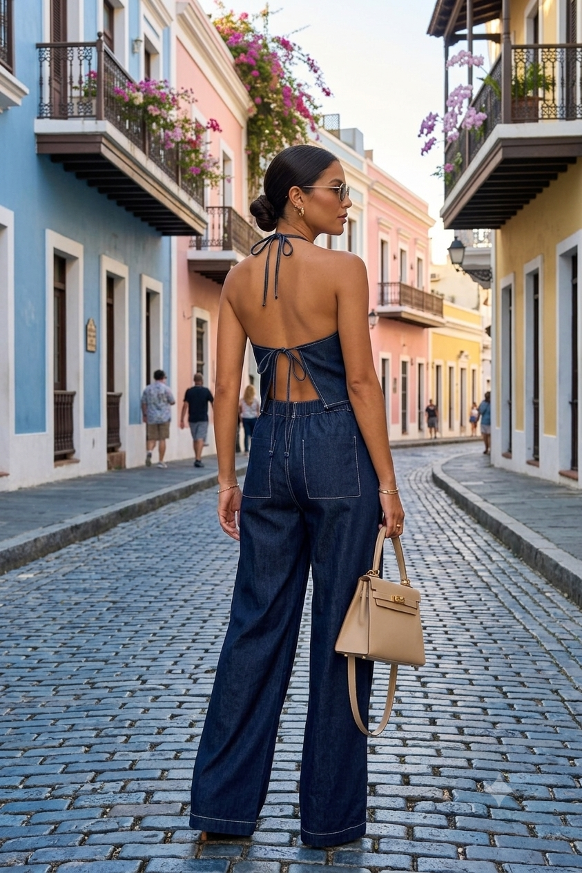 Denim Noches de Capri Set (Pre-Orden Julio 2 Approx.)