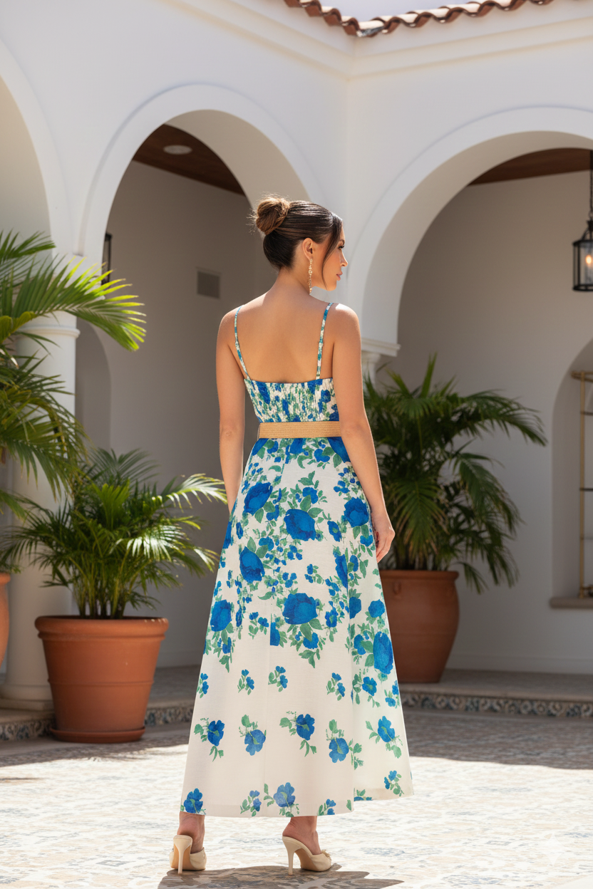 Cielo en Flor Midi Dress