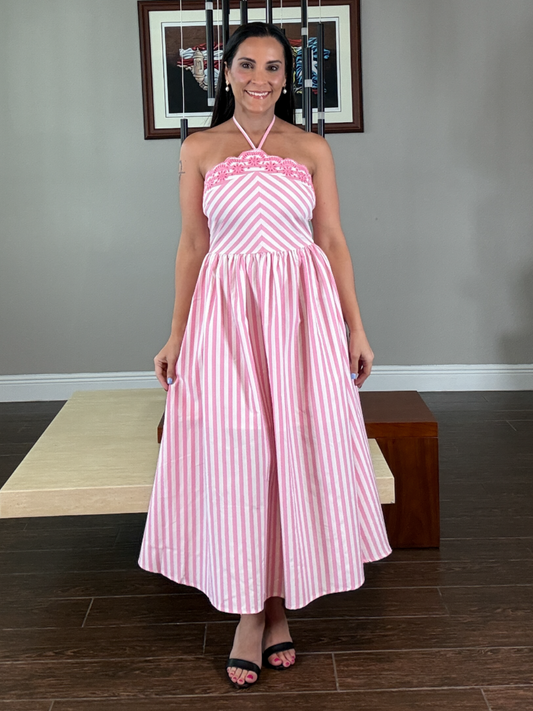 Suspiro Rosa Midi Dress