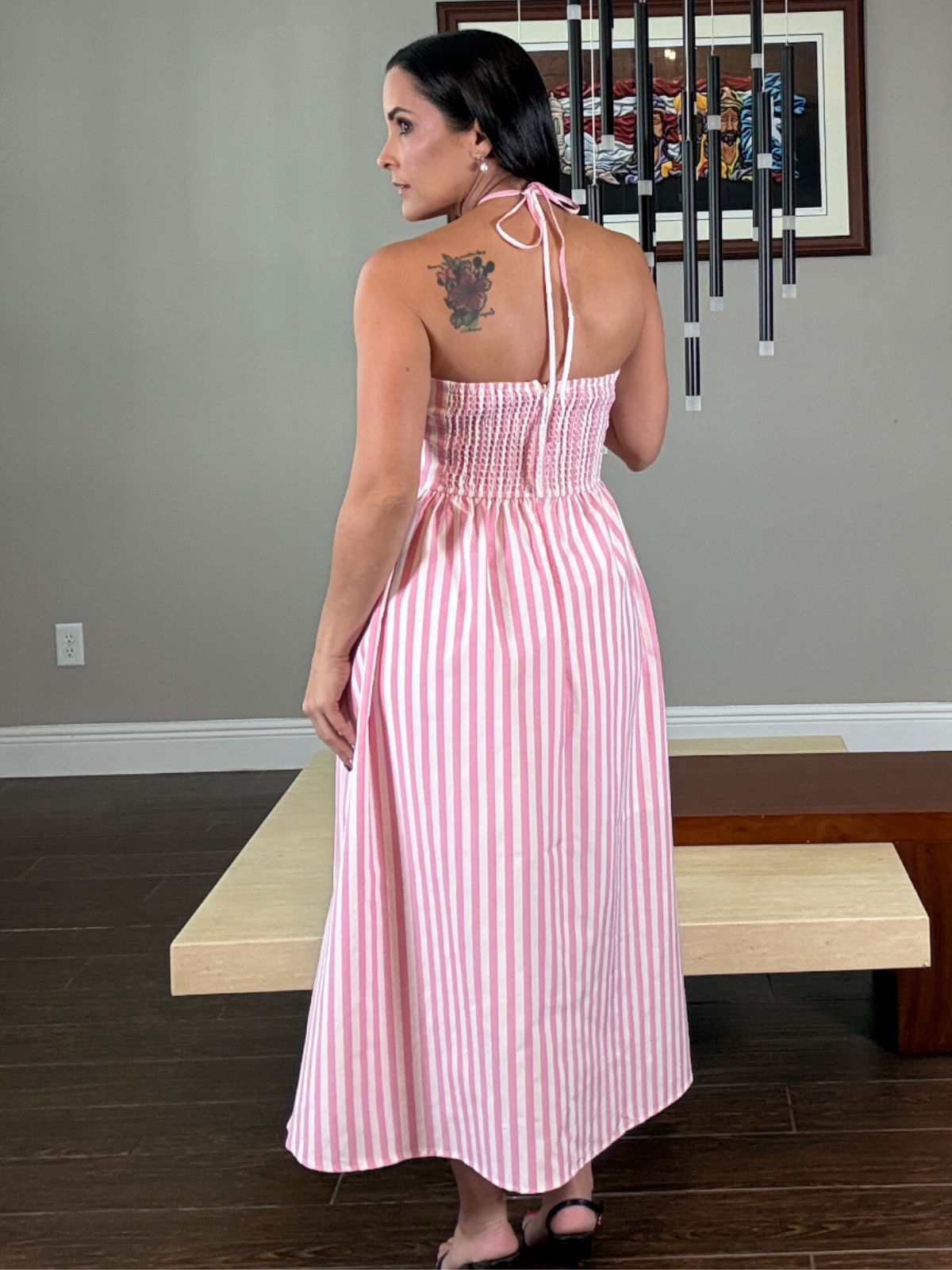 Suspiro Rosa Midi Dress