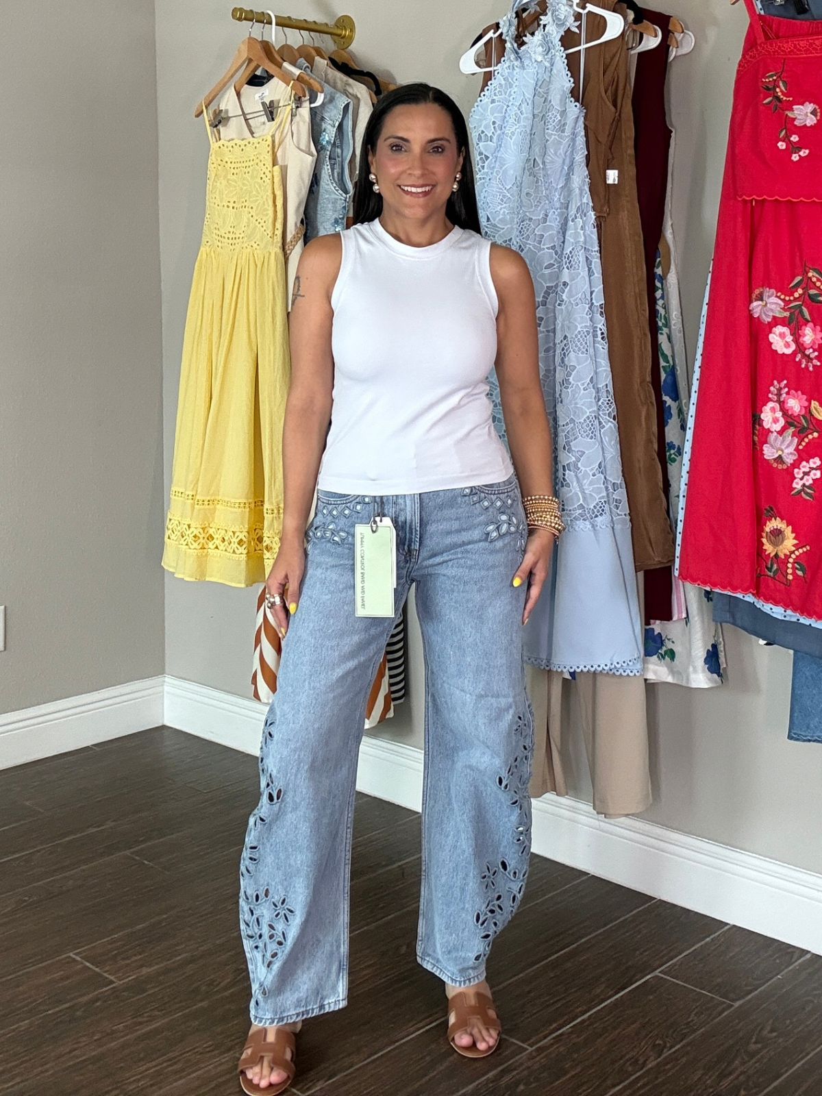 Blossom Barrel Jeans