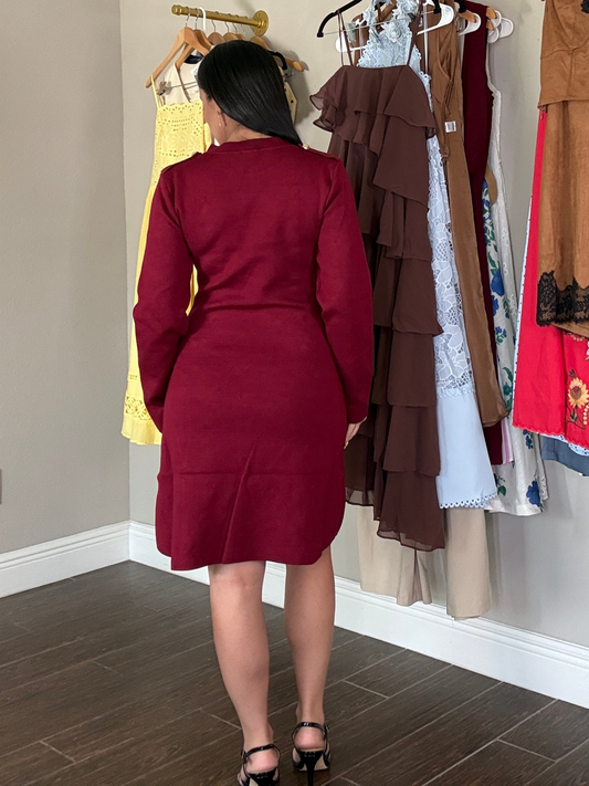 Bordeaux Military Dress (Pre-Orden Agosto 25 Approx.)