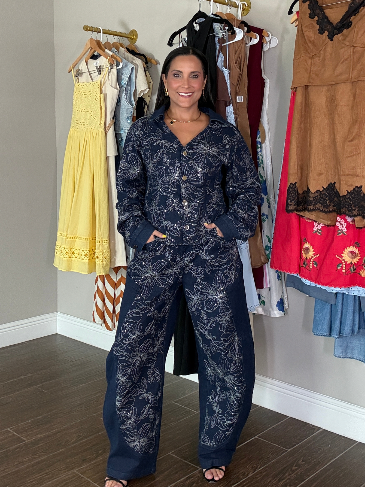 Midnight Constellation Denim Set