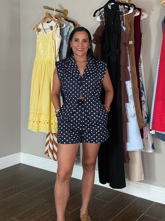 Positano Polka Romper