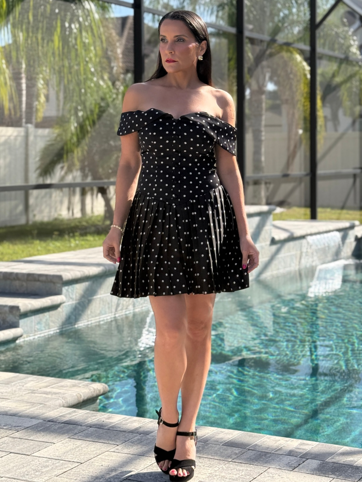 Luna Polka Dot Mini Dress