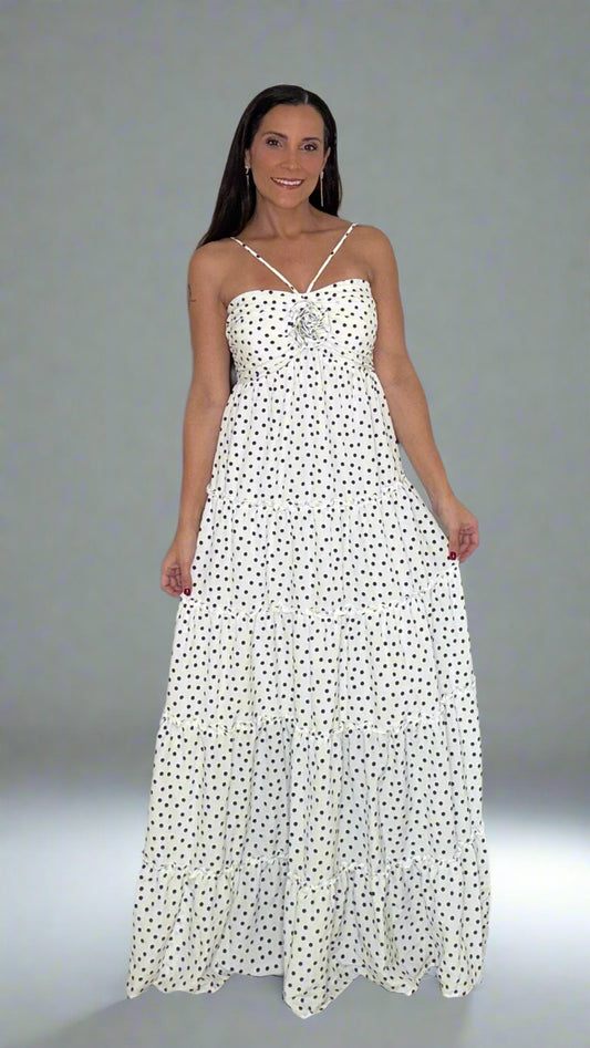 Polka Chic Maxi Dress