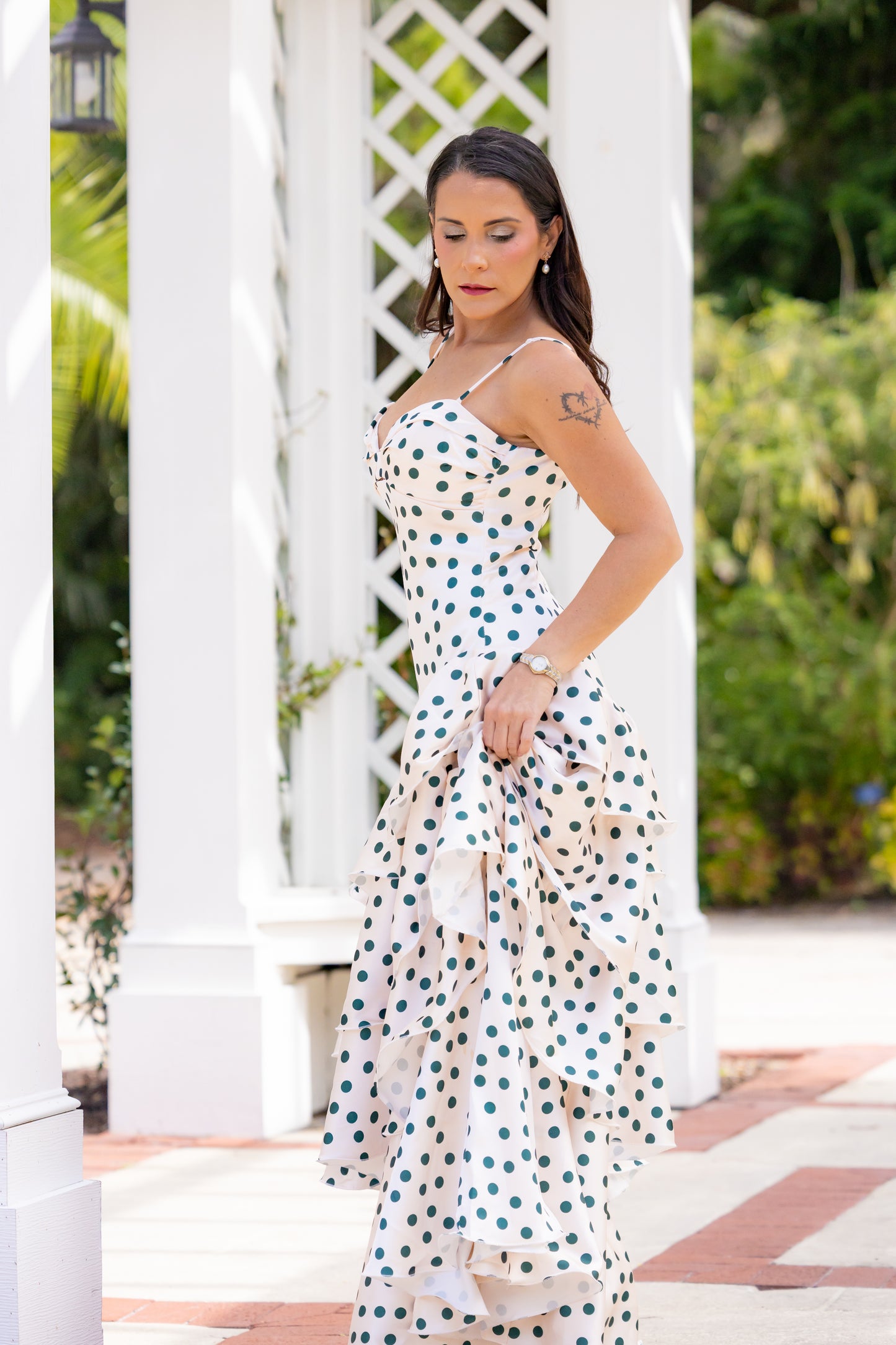 Flamenco Borincano Polka Dot Dress