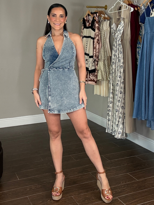 Denim Muse Romper
