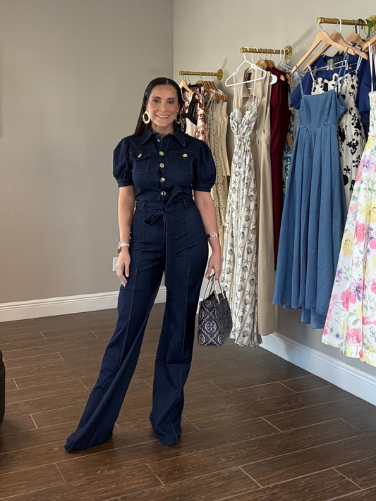 Noche de Denim Jumpsuit