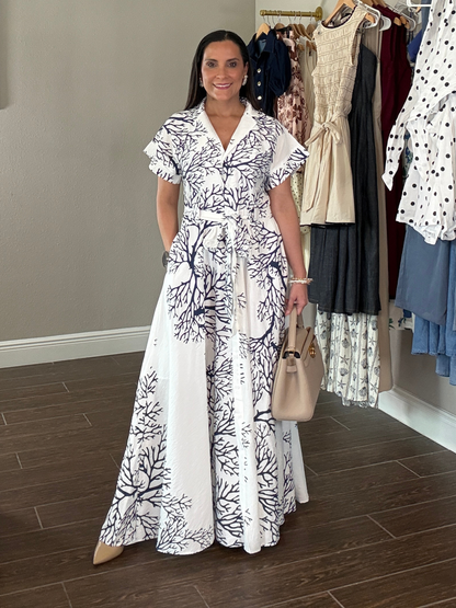 Coral del Mar Maxi Dress-RESTOCK