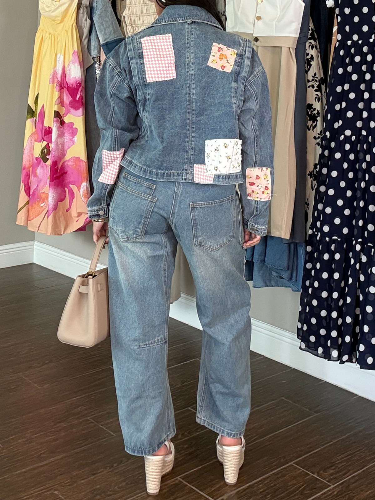Dulce Rebelbe Patchwork Barrel Jean