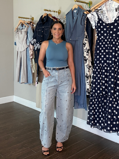 Brillos del Malecón Barrel Jeans