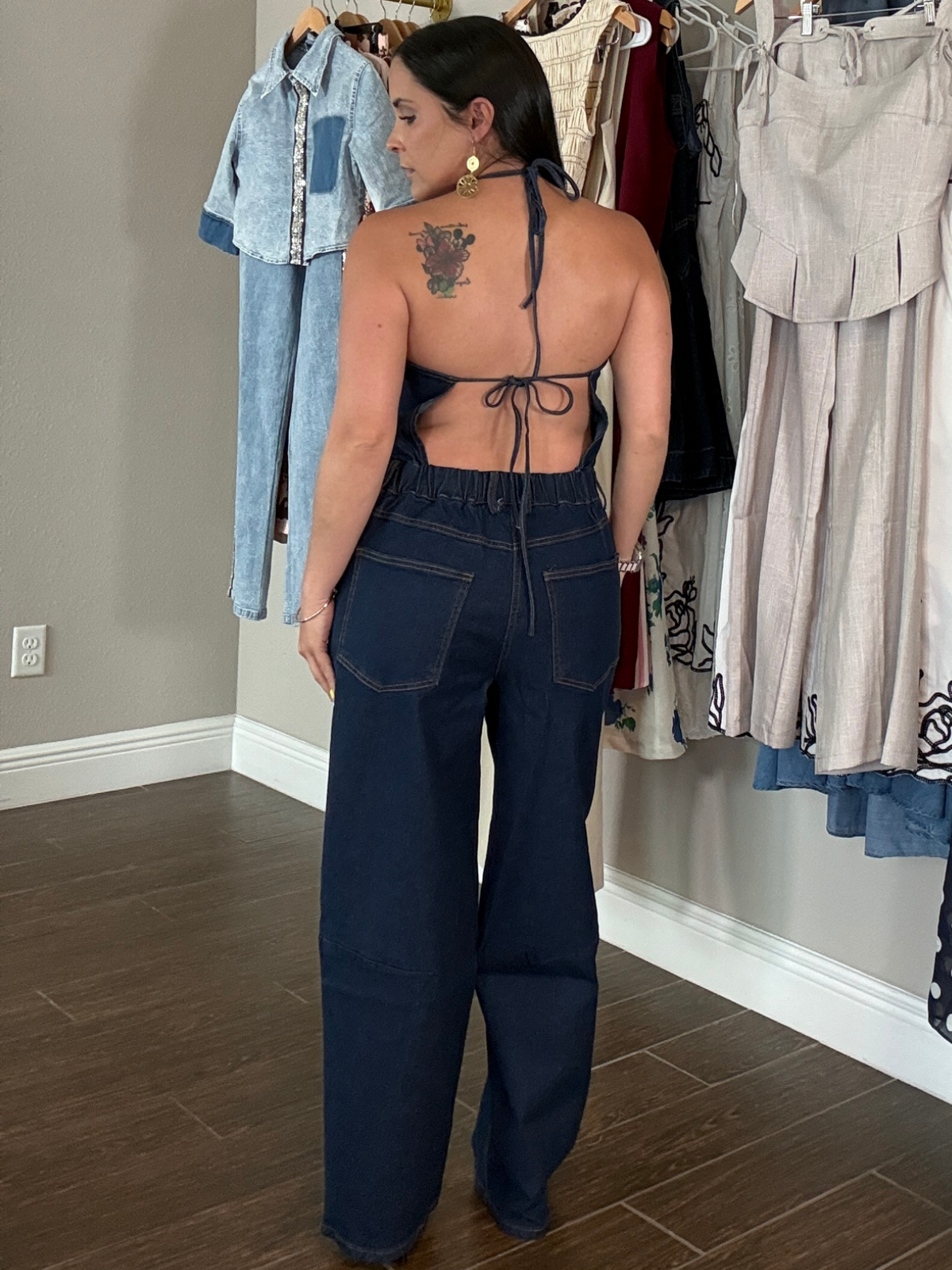 Noches en Santurce Denim Jumpsuit
