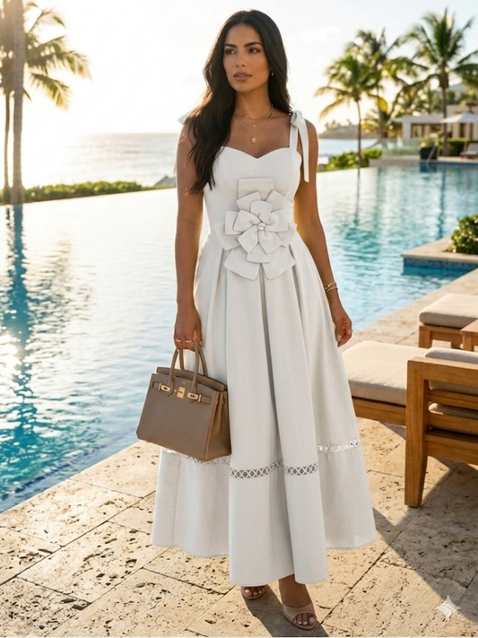 Jardin de Oliva Midi Dress (Pre-Orden Junio 29 Approx.)