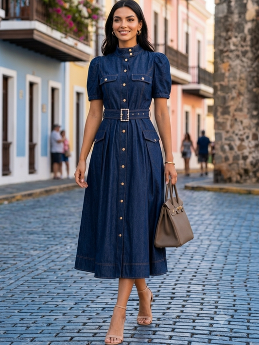 Soho Denim Dress (Pre-Orden Julio 7 Approx.)