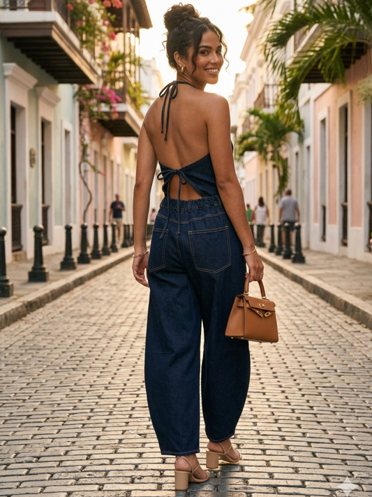 Noches en Santurce Denim Jumpsuit (Restock-Pre-Orden Junio 19 Approx.)