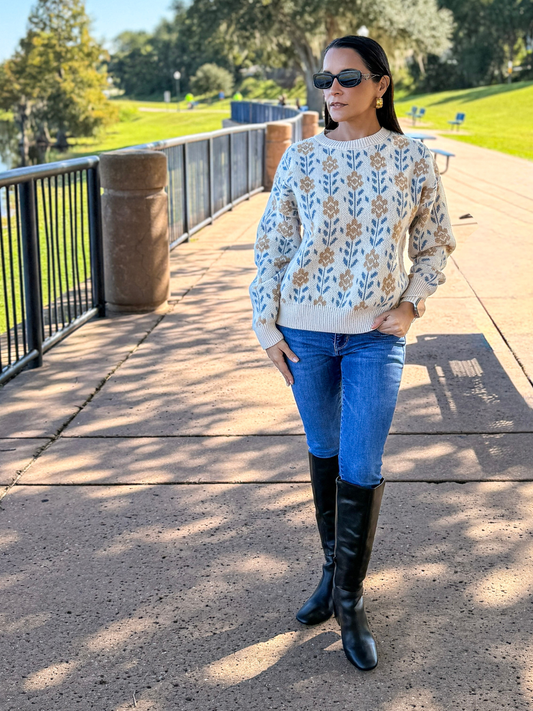 Floral Haven Sweater