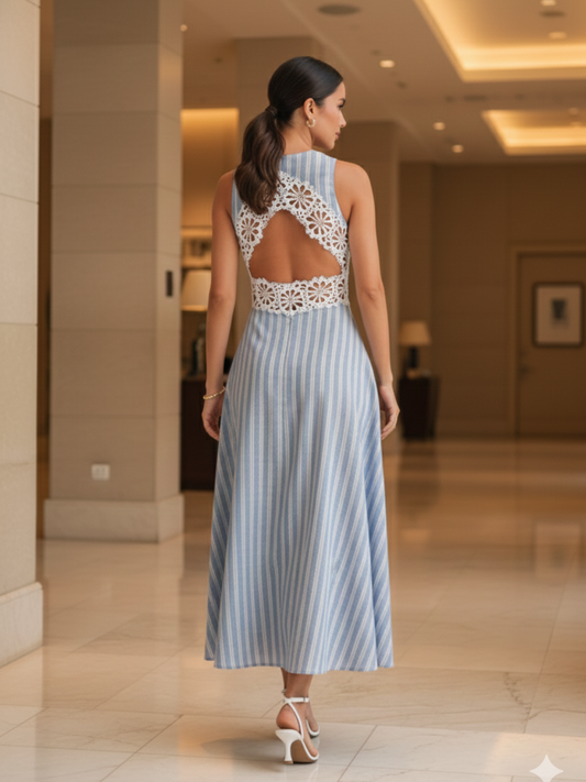 Velo Azul Midi Dress (Pre-Orden Feb. 27 Approx.)